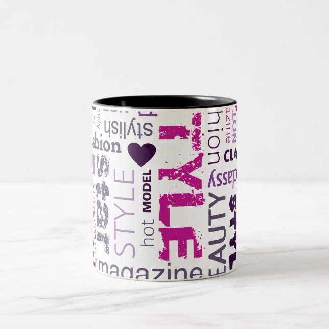 Mode modell Stil Beauty Star Coffee Mugg Kopp (Center)
