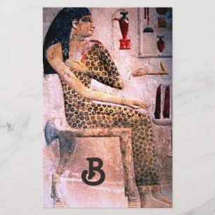 MODE OCH ANTIKENS EGYPTEN MONOGRAM BREVPAPPER