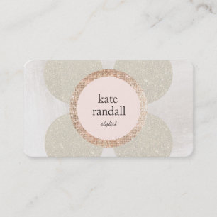 Mode och Beauty Faux Guld Glitter och Sequins Visitkort