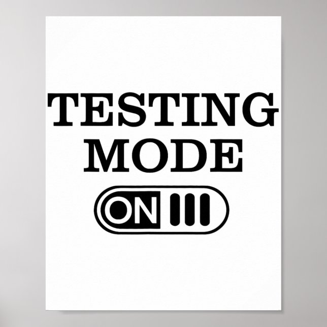 Mode on Test Day Teacher TestDay Manar Women Kid Poster (Framsidan)