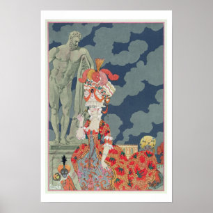 Mode på dess Hög, 1927 (pochoirtrycket) Poster