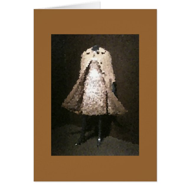 Mode på museet - Lag-Klänning Hälsningskort (Framsidan)