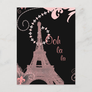 mode paris eiffel torn vykort