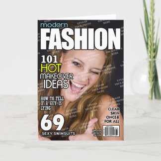 Mode Personlig Magasinomslag Kort