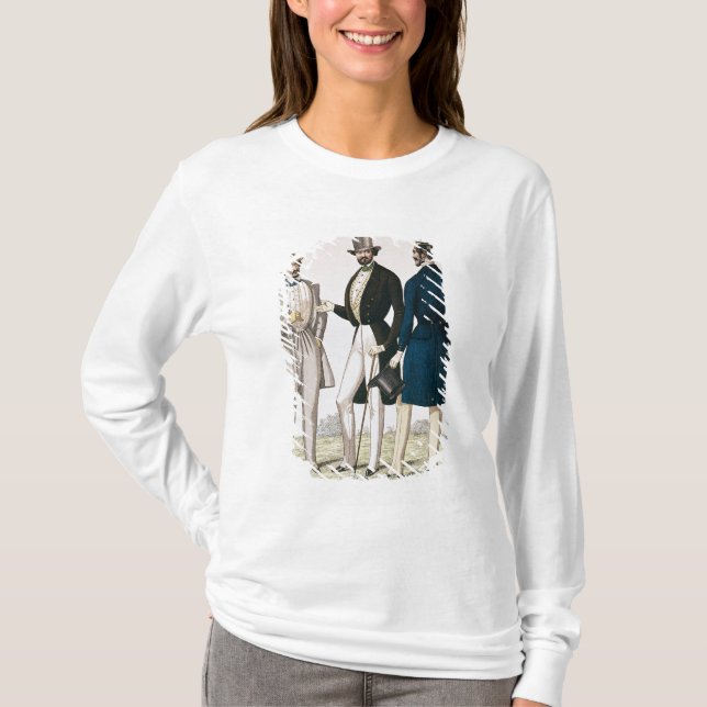 Mode pläterar att visa att bekläda för manlig t-shirt (Framsida)