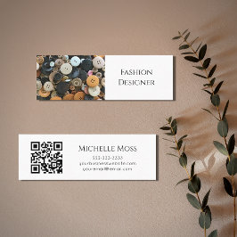 Mode QR-kod Professionellen Enkel knappar för sömn Mini Visitkort