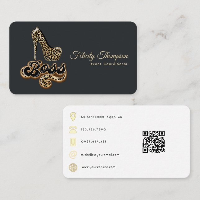 Mode QR-kod Visitkort (Fram/baksida)