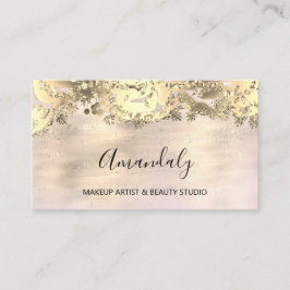 Mode Shop Rosa Glam glitter Guld Visitkort