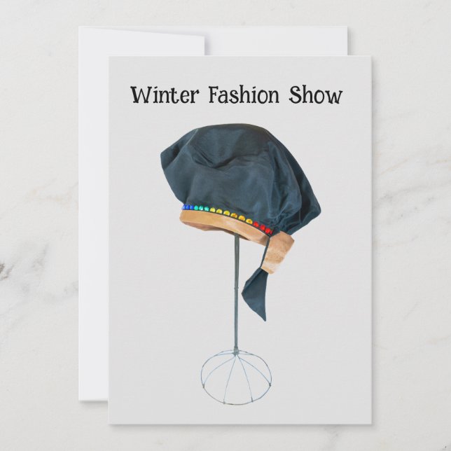 Mode show med Rhinestone-hissinbjudan Inbjudningar (Framsida)