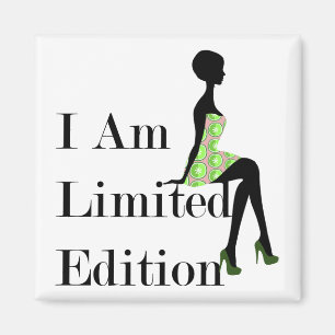 Mode Silhouette I är Begränsad Edition-citat Magnet