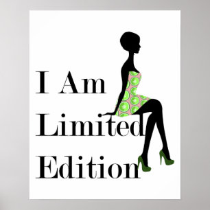 Mode Silhouette I är Begränsad Edition-citat Poster