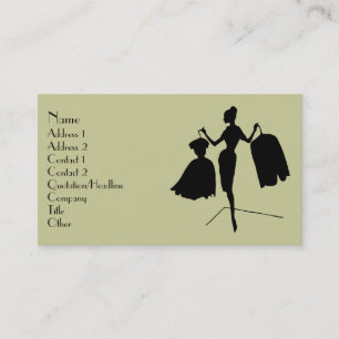 Mode Silhouette Visitkort