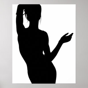 Mode silhuette mode illustration poster