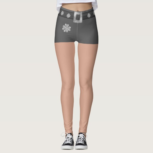 Mode Silver Klöver Leggings (Framsida)