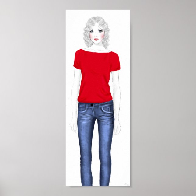 Mode Sketch - Denim Poster (Framsidan)