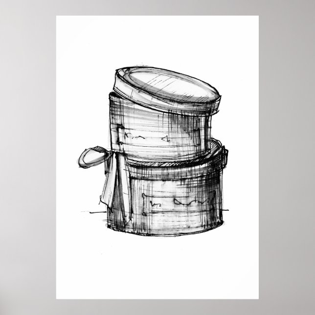 Mode Skiss Hattlådor Poster (Framsidan)