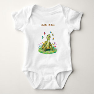 Mode Sköldpadda Fjäril Småbarn T Shirt