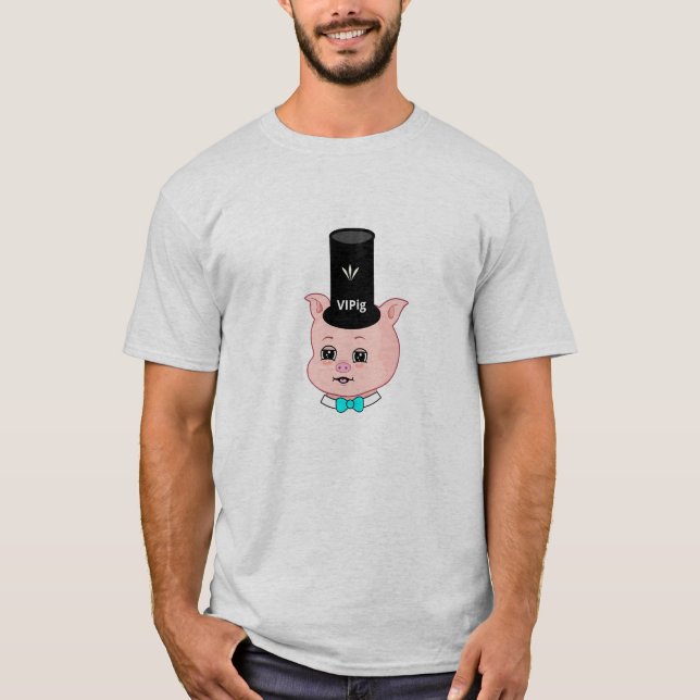 Mode Söt Gris T Shirt (Framsida)
