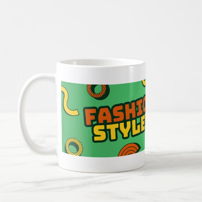 Mode Stil Typografi Mugg – Trendig Citat Design (Vänster)