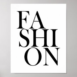 MODE - Stilig Elegant Typografi Citat Poster