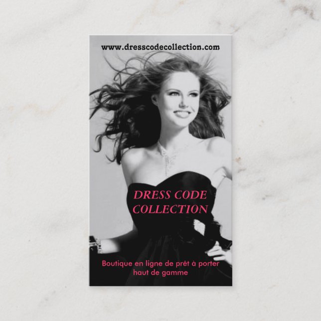 MODE STYLISME PRET A PORTER VISITKORT (Framsida)