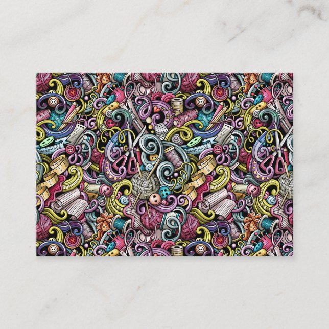 Mode, sydd, nitting Affärskort, version Visitkort (Framsida)