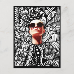 Mode Tangle-vykort Vykort