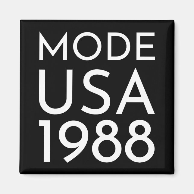 Mode Usa 1988 M Tour  Magnet (Framsidan)