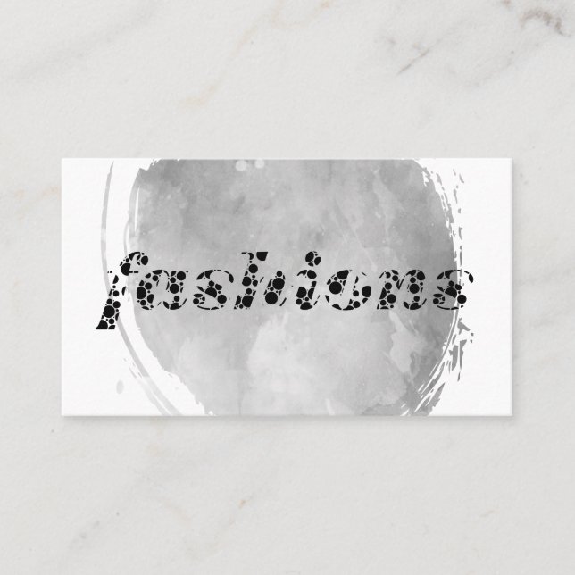 Mode / Vattenfärgskugga Visitkort (Framsida)