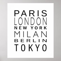 Mode-versaler Poster