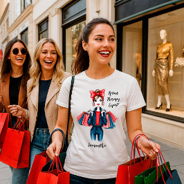 Modeälskare Retail Therapy Expert – Anpassat Namn T Shirt