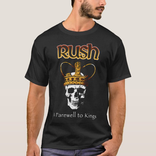 Modedesign skiss Rush Bandrush Musicrush Band T Shirt (Framsida)