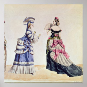 Modedesigner för kvinnor från 1860'sna poster