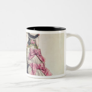 Modedesigner för kvinnor från 1860'sna Två-Tonad mugg