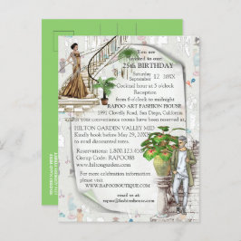 Modedesignern meddelande vykort