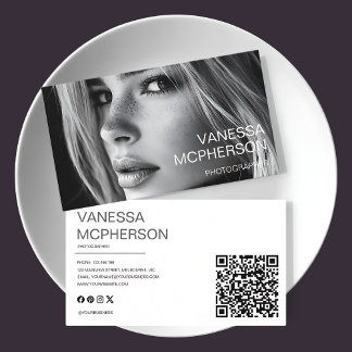 Modeern Simple Minimalist Professonal Photo Visitkort