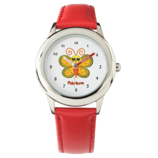 Modefjäril  armbandsur (Framsida)