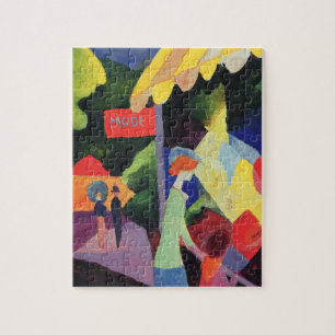 Modefönster av August Macke, Vintage Fauvism Pussel
