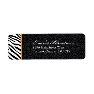 Modeformgivareadressetiketter Returadress Etikett