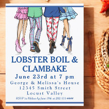 Modeillustration Hummer Kokning Clambake-fest