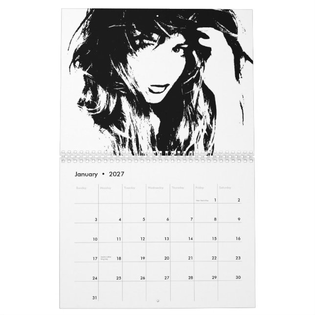 modekalender kalender (Jan 2027)