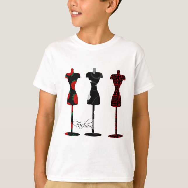 Modeklänningen bildar tee shirt (Framsida)