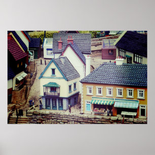 Model Seaside Byggnad Poster