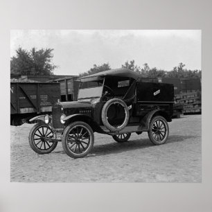 Model T Pickup-lastbil, 1925. Gammalt foto Poster