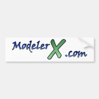 ModelerX.com logotypklistermärke Bildekal
