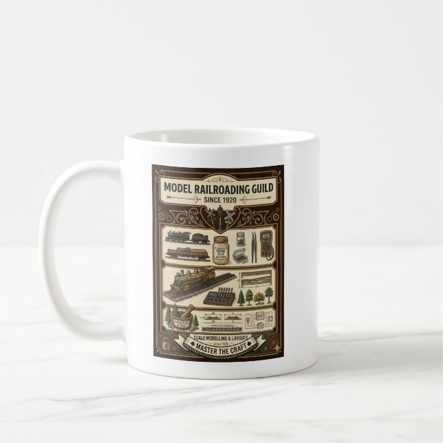 Modeljärnvägsgillet - Mästare av miniatyrer  Kaffemugg (Vänster)