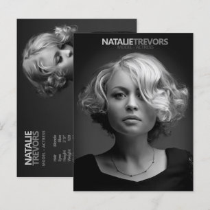 Modell Actor 2 Side 2 Photo Promotional-mall Vykort