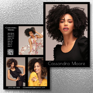 Modell Actor 4 Photo Two Sided Comp QR-mall Inbjudningar