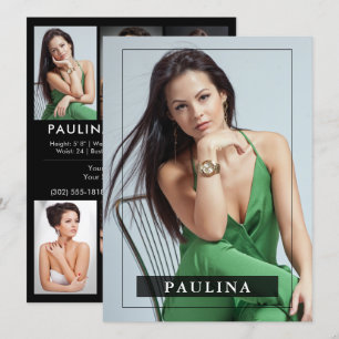 Modell Actor 5.5x7.5 Pro Comp/Zed Card 7 - foto Inbjudningar