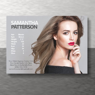 Modell Actor 5x7 Comp Zed Card 1-fotomall Inbjudningar